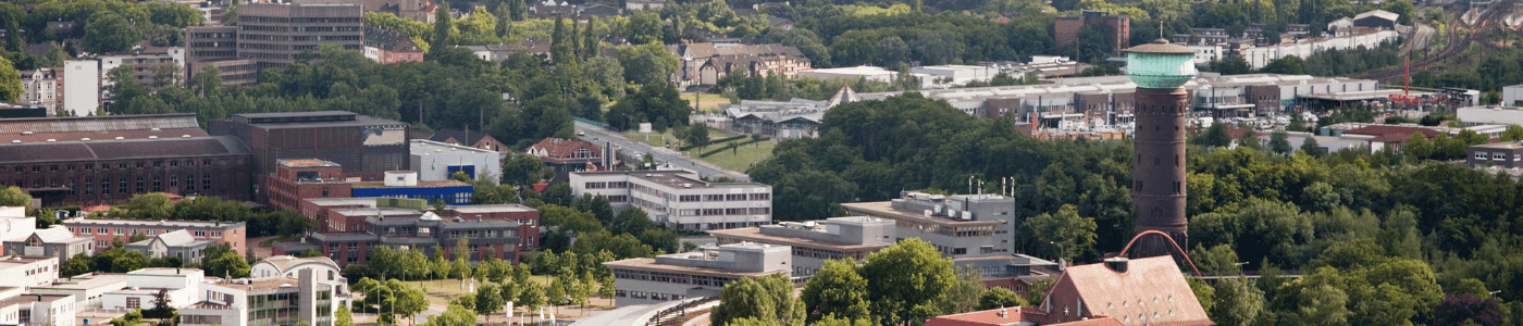 Draufsicht auf Oberhausen